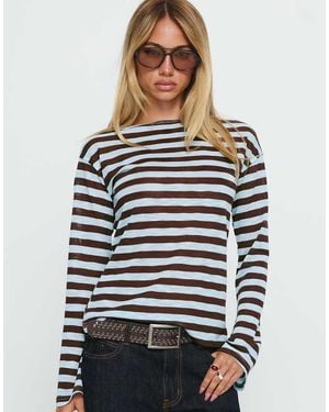 Princess Polly Fine Knit Wide Sleeve Long Sleeve Top - White