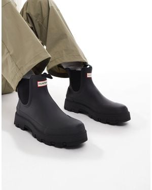 HUNTER Elements - bottines chelsea unisexes - Noir