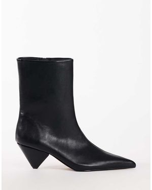 TOPSHOP Botines Kiki Con Tacón Cónico En - Negro