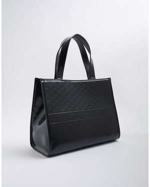 River Island Ri Embossed Shopper Bag - Black