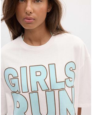 Stradivarius – positional – t-shirt - Grün