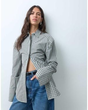 ASOS Overhemd Met Getailleerde Taille - Blauw