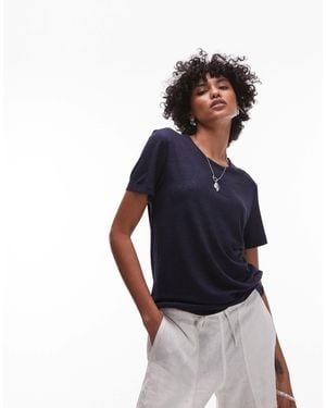 ARKET Linen Blend Relaxed T-shirt - Gray