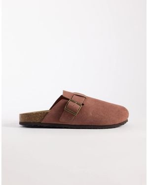 ASOS Mule Sandals With Cork Sole - Brown