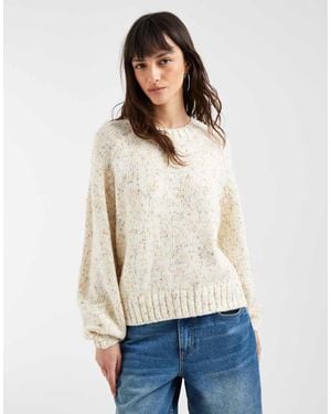 Gap Flecked Knitted Jumper - White