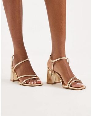 SEQWL Dandelion Strappy Block Heeled Sandals - Pink