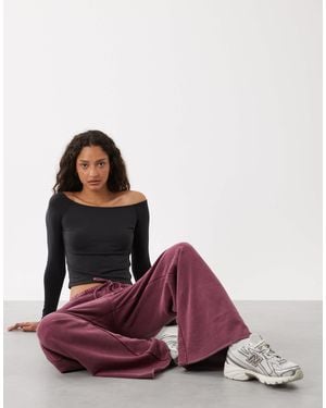 Cotton On Active Ultra Soft Off Shoulder Long Sleeve Top - Pink