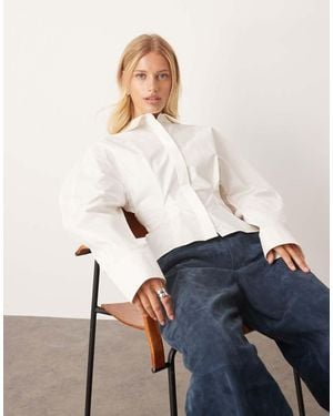 ARRANGE Heavy Cotton Sculpted Shirt - Blue