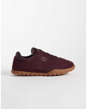 Tommy Hilfiger Lowla Real Suede Trainers - Purple
