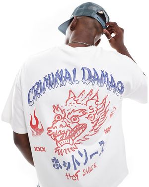 Criminal Damage Hot Pepper Sauce T-Shirt Off - White