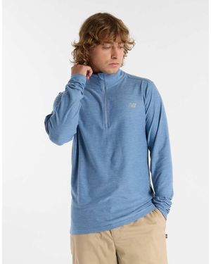 New Balance Space Dye 1/4 Zip - Blue