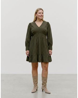 Vero Moda Peplum Dress - Green