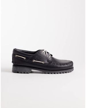 Timberland Authentic 3 Eye Boat Shoe - Black