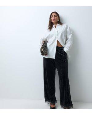 Vila Curve Pantaloni - Bianco