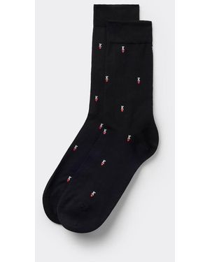 Calzedonia Patterned Socks - Black
