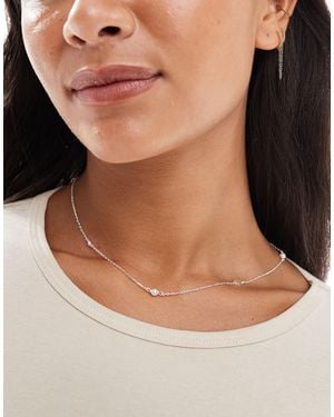 Kingsley Ryan Pearl Clover Embellished Necklace - Natural