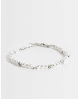 ASOS Armband mit kunstperlen und sternperlen - Natur