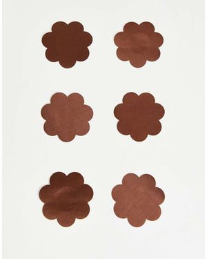 Fashionkilla Adhesive 3 Pack Nipple Covers - Brown