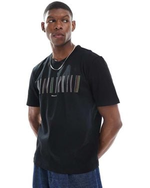 Paul Smith Regular Fit Multicoloured Logo T-Shirt - Black