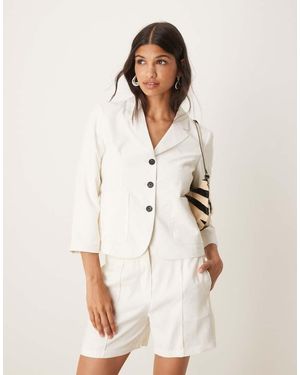 Aware Tailored Blazer Co-ord - Natural