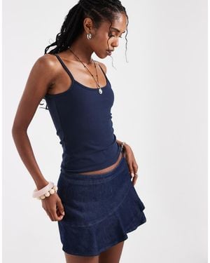 Hollister Reversible Square Neck Cami Top - Blue