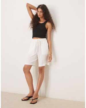 SELECTED Short en lin - Neutre