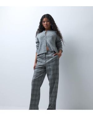 ASOS Petite Slim Straight Trousers - Blue