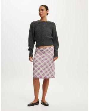 Cotton On Luxe Dreamy Crew Cardi - Grey