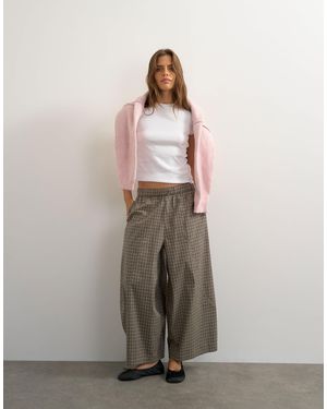 TOPSHOP Ovoid Mid Length Trouser - Gray