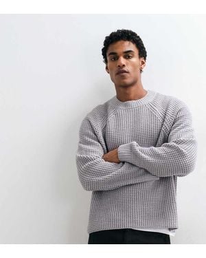 Collusion Knitted Boxy Jumper Jumper - Grey