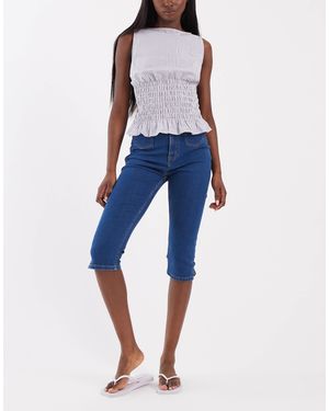 ASOS – capri-jeans - Blau