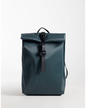 Rains 13330 Rolltop Waterproof Mini Rucksack - Blue