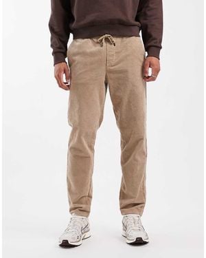 Only & Sons Tapered Cord Trouser - Natural
