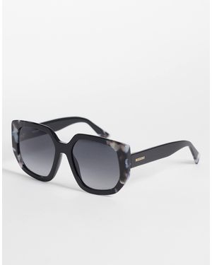 Missoni Sunglasses – eckige oversize-sonnenbrille - Schwarz