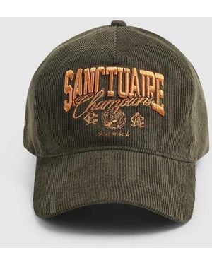 River Island Sanctuaire Corduroy Textured Cap - Green