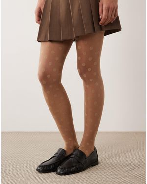 Kaiia – exclusive – transparente strumpfhose - Braun