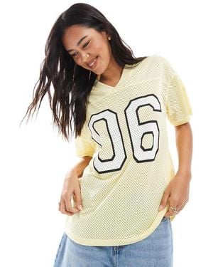 Miss Selfridge Varsity Football Shirt - Natural