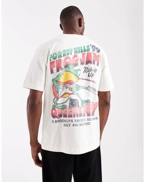 Hollister – weites t-shirt - Weiß