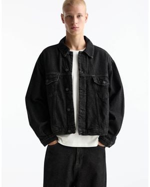 Pull&Bear Co-Ord Denim Jacket - Black