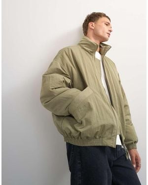 TOPMAN Bomber Jacket Oversize - Verde