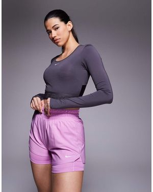 Nike Nike One Training Dri-Fit High Waisted 3 Inch 2 - Purple