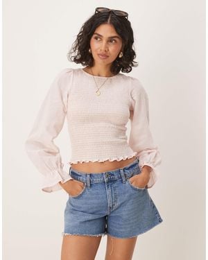 ASOS – babydoll-trägertop aus baumwolle - Blau