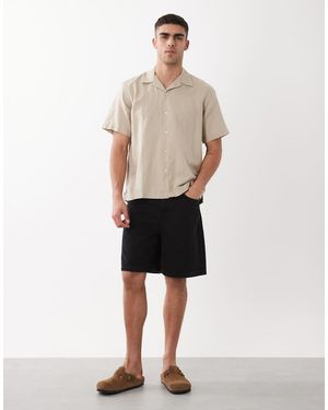 SELECTED Camicia A Maniche Corte - Neutro