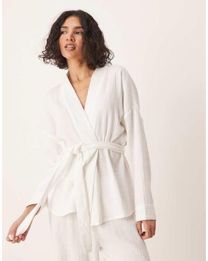 Luna Oversized Kimono - White