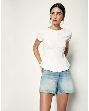 Pull&Bear Peplum Top - Natural