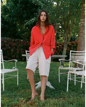 Pull&Bear Chemise oversize à rayures - Vert