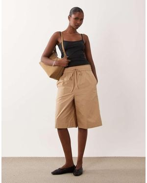 ASOS Longline Shorts - Natural