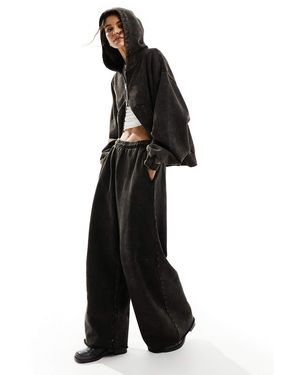 Weekday Tiana Co-ord Wide Leg sweatpants - Black