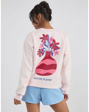 Custard Rue Des Fleurs Sweatshirt - White