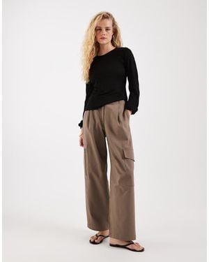 JJXX Sheer Knitted Jumper - Brown